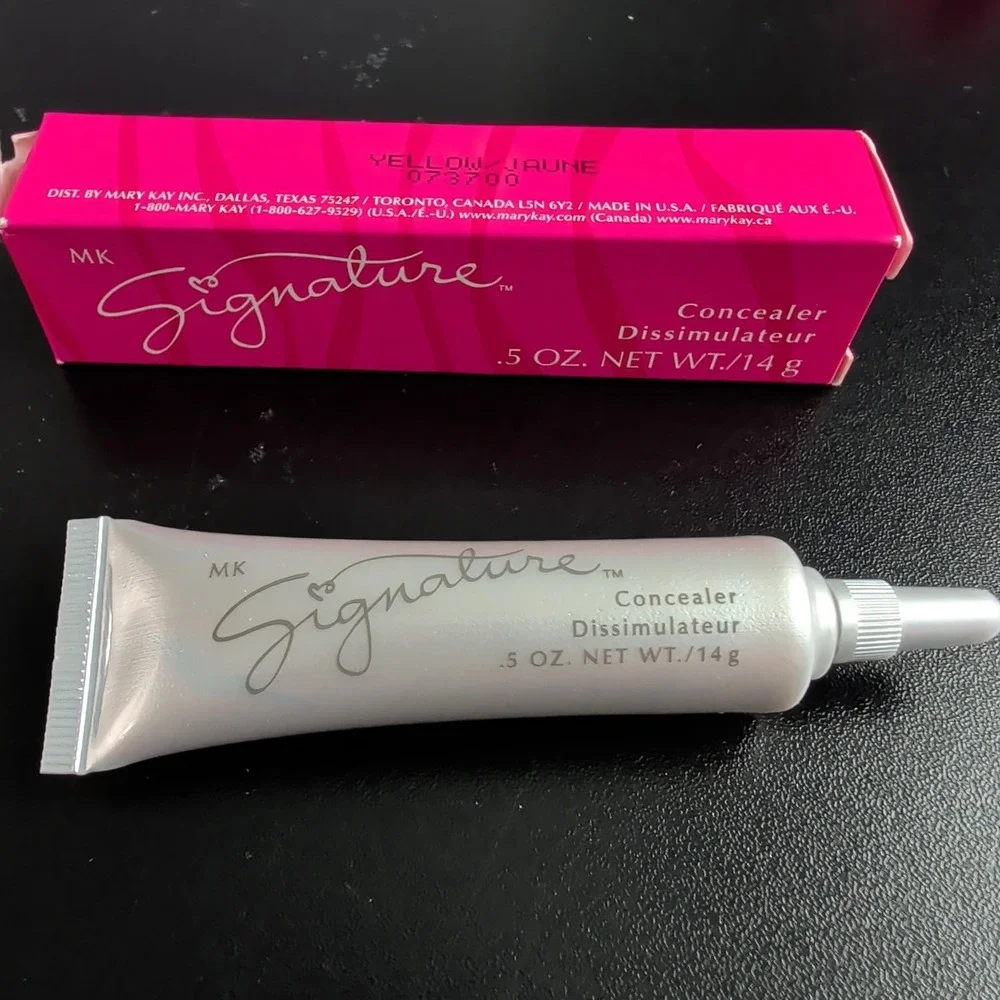 Qty 2 Mary Kay Signature Concealer Yellow 073700 Neutralizing Makeup .5 oz NEW